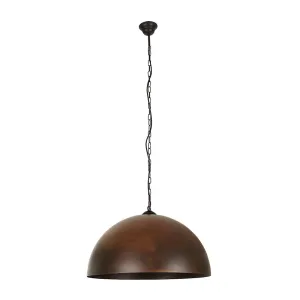 Підвісний світильник, люстра Nowodvorski 6368 Hemisphere Rust I L E27 1x25W IP20 коричневий
