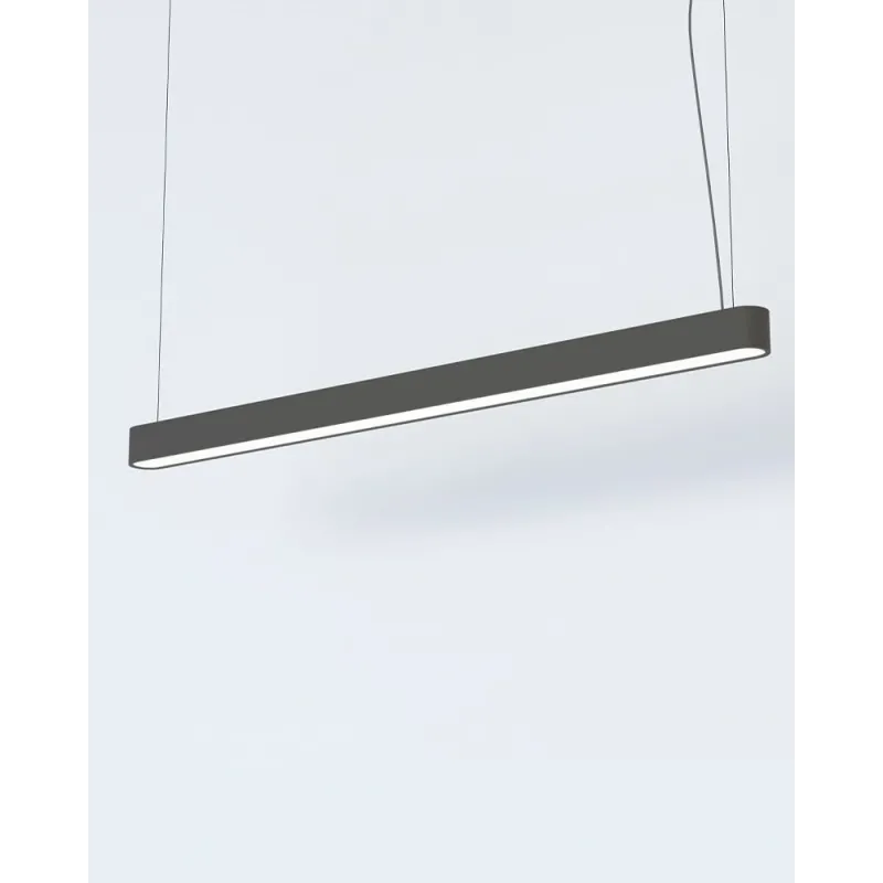 Підвісний світильник, люстра Nowodvorski 7525 Soft LED T8LED 1x22W 3000K 3200Lm IP20 графітовий