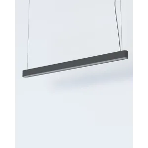Підвісний світильник, люстра Nowodvorski 7525 Soft LED T8LED 1x22W 3000K 3200Lm IP20 графітовий