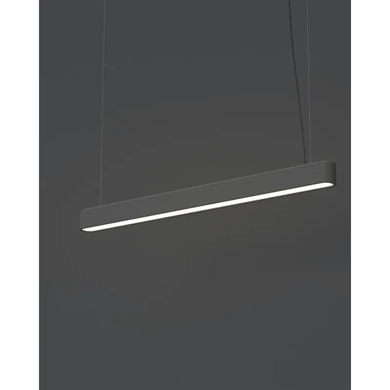 Підвісний світильник, люстра Nowodvorski 7535 Soft LED T8LED 1x16W 3000K 2300Lm IP20 графітовий