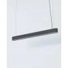 Підвісний світильник, люстра Nowodvorski 7535 Soft LED T8LED 1x16W 3000K 2300Lm IP20 графітовий