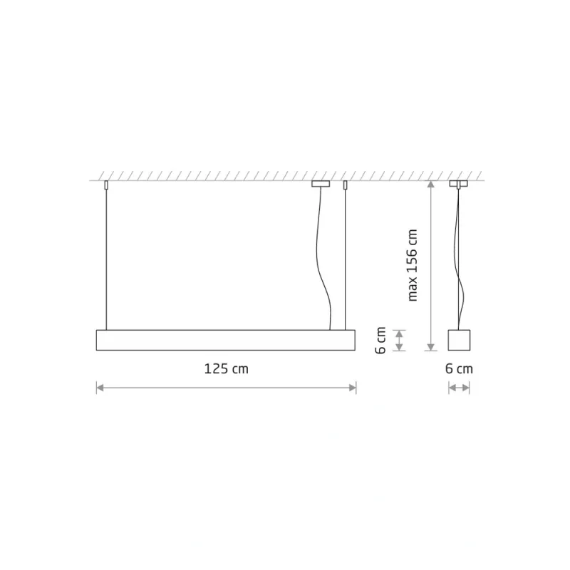 Підвісний світильник, люстра Nowodvorski 7537 Soft LED T8LED 1x22W 3000K 3200Lm IP20 білий