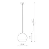 Підвісний світильник, люстра Nowodvorski 7605 Globe Plus S E27 1x25W IP20 хром