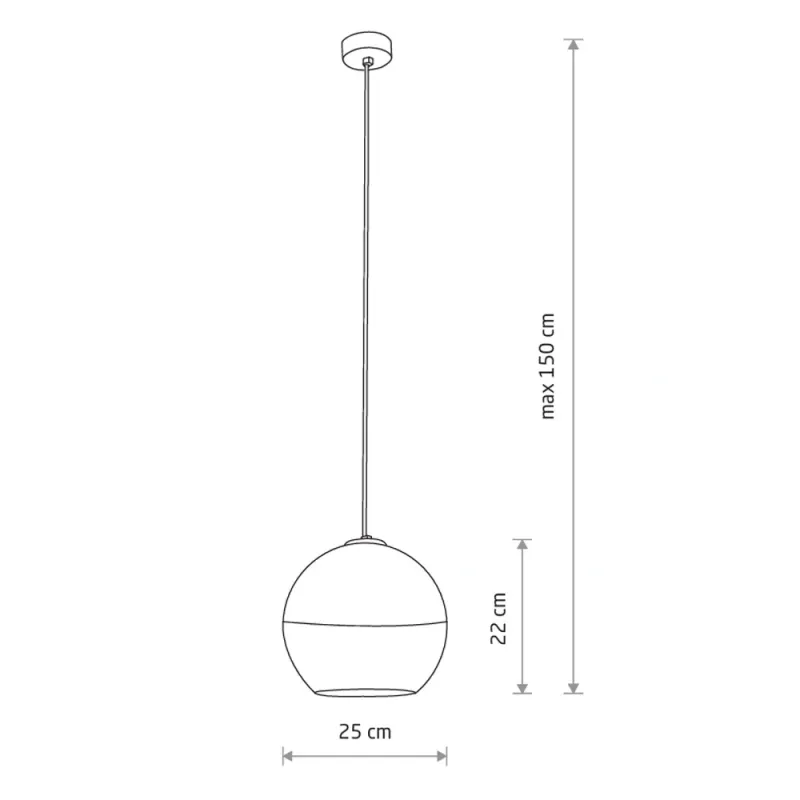 Підвісний світильник, люстра Nowodvorski 7606 Globe Plus M E27 1x25W IP20 хром
