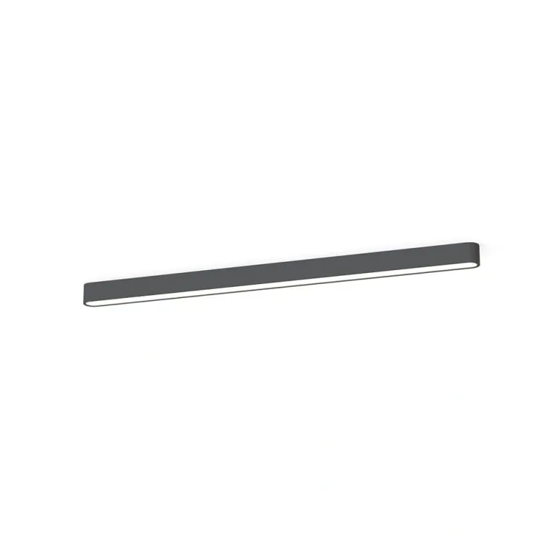 Світильник стельовий Nowodvorski 7524 Soft LED T8LED 1x22W 3000K 3200Lm IP20 графітовий