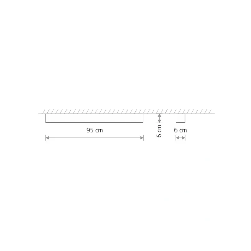 Світильник стельовий Nowodvorski 7533 Soft LED T8LED 1x16W 3000K 2300Lm IP20 графітовий