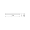 Світильник стельовий Nowodvorski 7536 Soft LED T8LED 1x22W 3000K 3200Lm IP20 білий