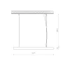 Світильник стельовий Nowodvorski 10208 CL Office Pro LED 1x31W 3000K 3490Lm IP20 чорний