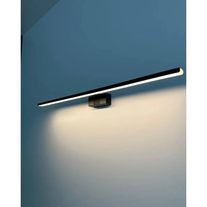 Світильник підсвітка для дзеркала Nowodvorski 10671 Cezanne LED L 1x15W 3000K 1050Lm IP44 чорний
