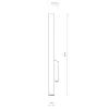 Бра, настінний світильник Nowodvorski 10758 Fourty Wall XL GU10 2x10W IP20 білий