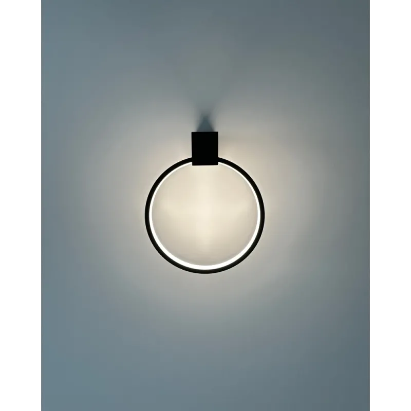 Бра, настінний світильник Nowodvorski 10808 Circolo LED XS 1x9W 3000K 190Lm IP20 чорний