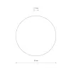 Бра, настінний світильник Nowodvorski 11178 Ring Timber LED XXL 1x22W 3000K 400Lm IP20 коричневий
