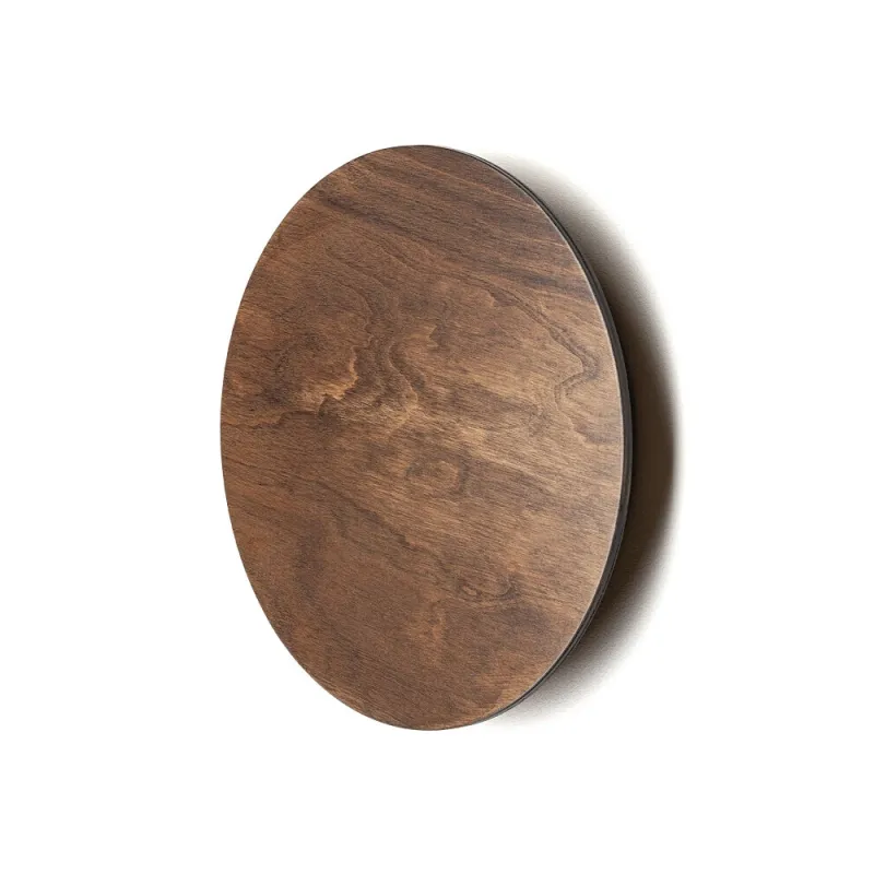 Бра, настінний світильник Nowodvorski 11290 Ring Timber M LED 1x10W 3000K 130Lm IP20 коричневий