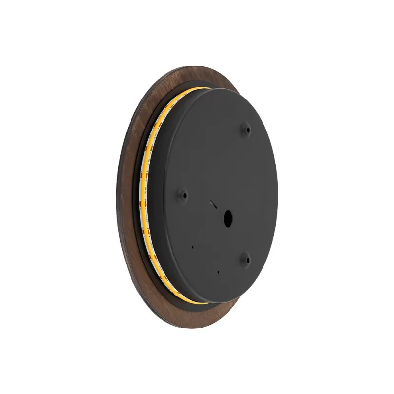 Бра, настінний світильник Nowodvorski 11290 Ring Timber M LED 1x10W 3000K 130Lm IP20 коричневий