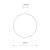 Бра, настінний світильник Nowodvorski 11290 Ring Timber M LED 1x10W 3000K 130Lm IP20 коричневий