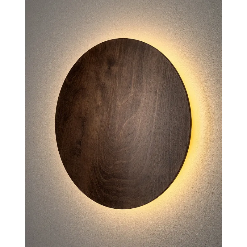 Бра, настінний світильник Nowodvorski 11291 Ring Timber L LED 1x13W 3000K 160Lm IP20 коричневий