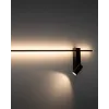 Настінний світильник, бра Nowodvorski 11426 Easy Right LED+GU10 MR11 11+10W 3000K 380Lm IP20 чорний