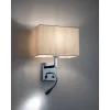 Бра, настінний світильник Nowodvorski 11785 Hotel Mood E27+LED 2x10W+2.2W 4000K IP20 світло-бежевий