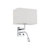 Бра, настінний світильник Nowodvorski 11785 Hotel Mood E27+LED 2x10W+2.2W 4000K IP20 світло-бежевий