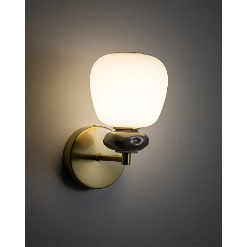 Бра, настінний світильник Nowodvorski 11703 Ceramic LED 1x8W 3000K 650Lm IP20 латунний