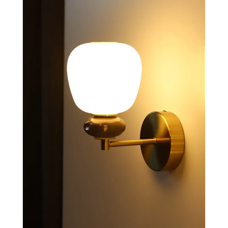 Бра, настінний світильник Nowodvorski 11703 Ceramic LED 1x8W 3000K 650Lm IP20 латунний