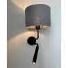Бра, настінний світильник Nowodvorski 9071 Hotel Plus E27+G9 2x10W+10W IP20 сірий