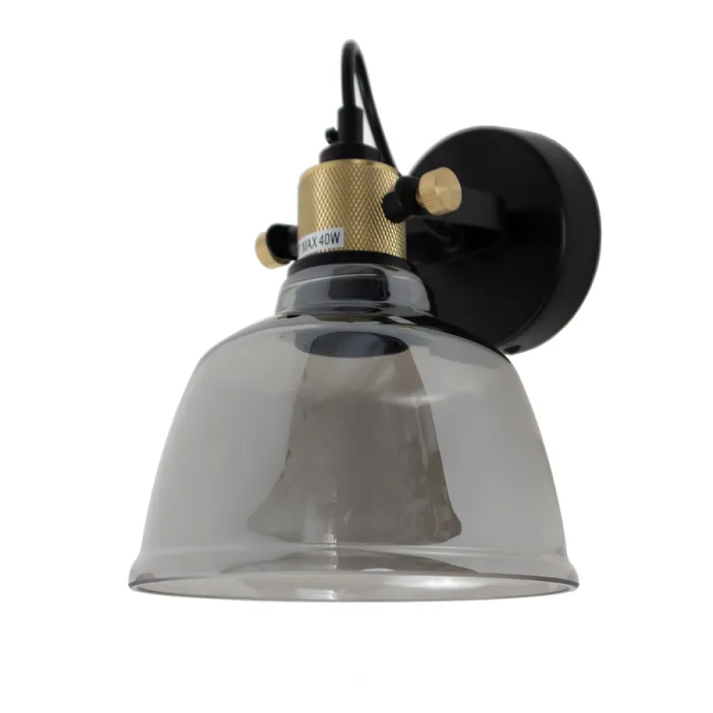 Бра, настінний світильник Nowodvorski 9154 Amalfi E27 1x25W IP20 димчастий
