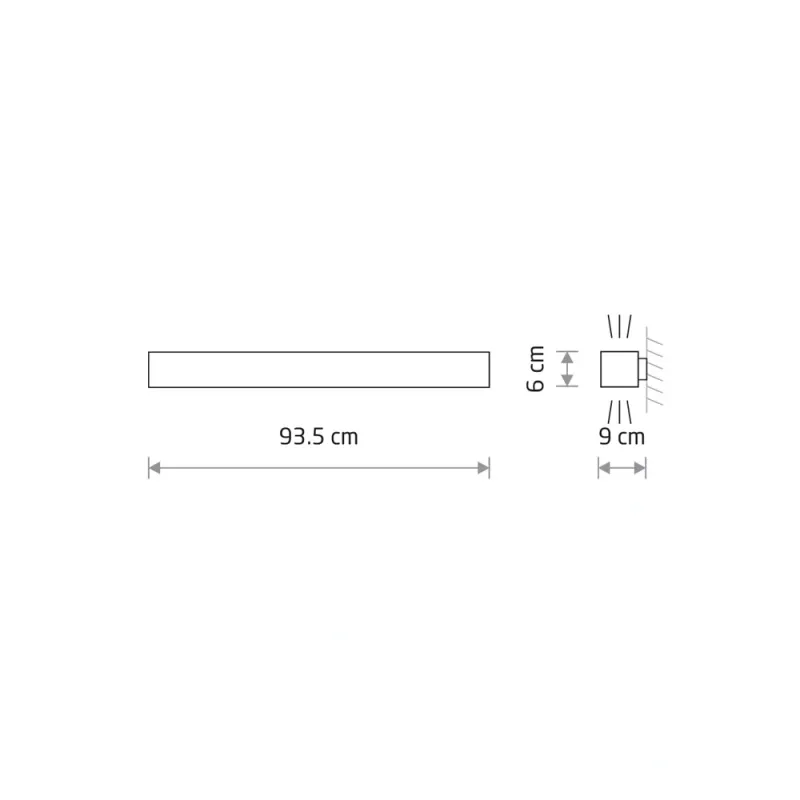 Бра, настінний світильник Nowodvorski 7548 Soft LED T8LED 1x16W 3000K 2300Lm IP20 білий
