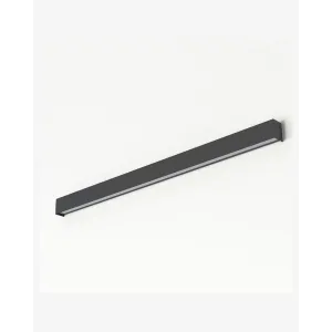 Бра, настінний світильник Nowodvorski 7560 Straight Wall LED T8LED 1x22W 3000K 3200Lm IP20 графітовий