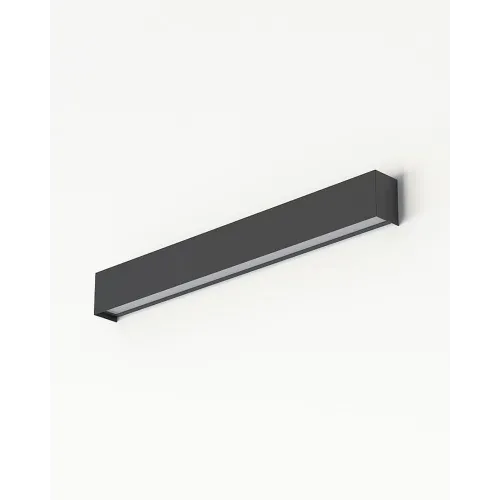 Бра, настінний світильник Nowodvorski 7562 Straight Wall LED T8LED 1x11W 3000K 1700Lm IP20 графітовий