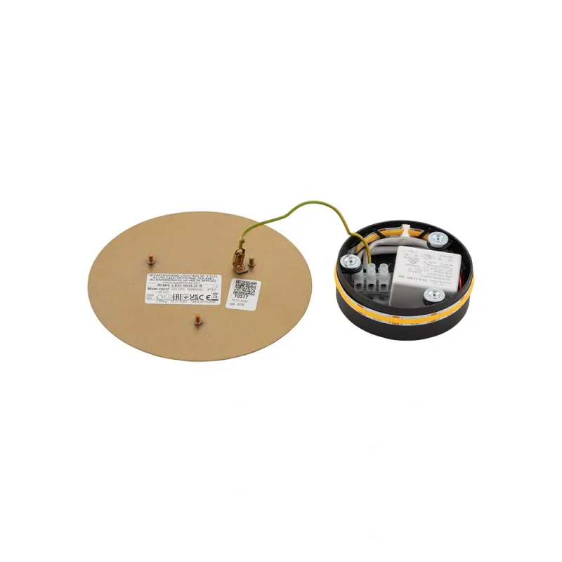 Бра, настінний світильник Nowodvorski 10317 Ring S LED 1x7W 3000K 60Lm IP20 золотий