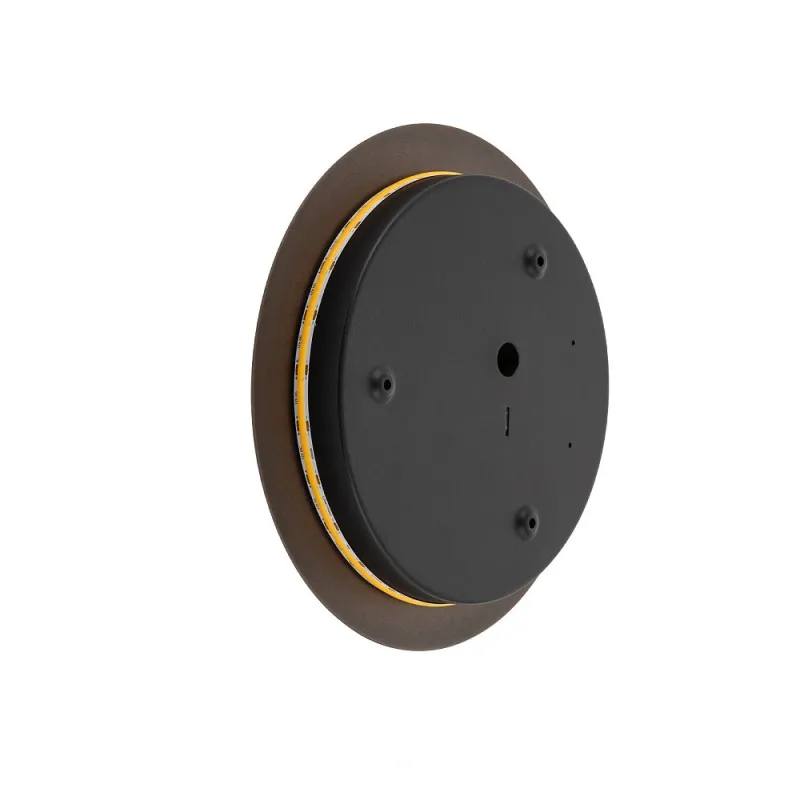 Бра, настінний світильник Nowodvorski 10352 Ring M LED 1x10W 3000K 130Lm IP20 шоколадний