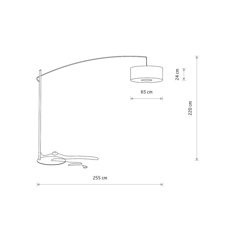 Торшер Nowodvorski 11430 Poise B E27 1x25W IP20 різнокольоровий