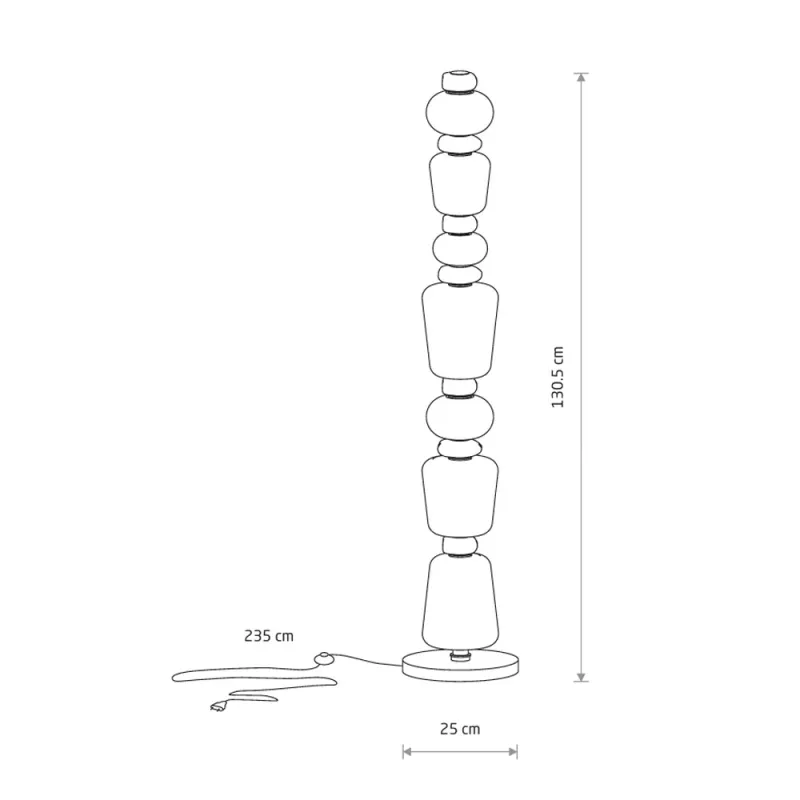 Торшер Nowodvorski 11704 Ceramic LED 1x34W 3000K 2700Lm IP20 білий