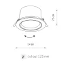 Точковий світильник Nowodvorski 10556 Egina LED 1x15W 4000K 1200Lm IP20 білий