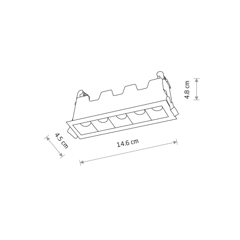 Точковий світильник Nowodvorski 10042 Mini LED 1x10W 3000K 600Lm IP20 білий