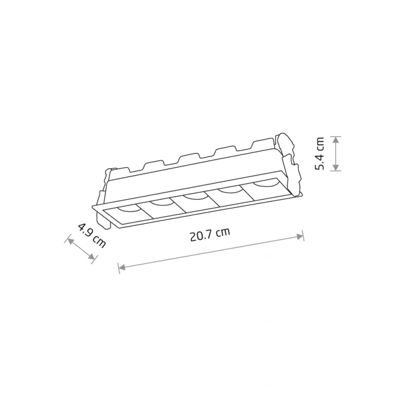 Точковий світильник Nowodvorski 10062 Midi LED 1x20W 3000K 1800Lm IP20 чорний