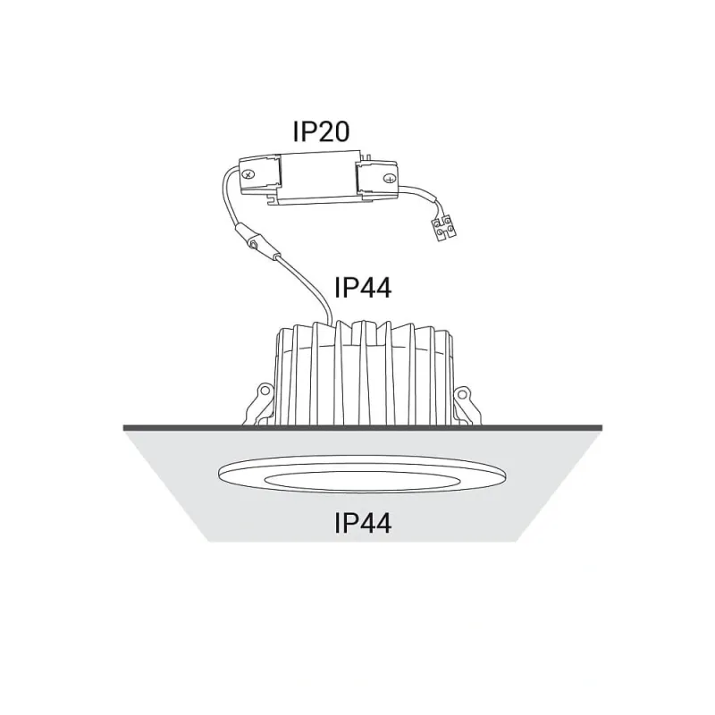 Точковий світильник Nowodvorski 8772 CL KEA LED 1x20W 4000K 1150Lm IP44 білий