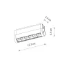 Магнітний трековий світильник Nowodvorski 11310 UT-LVM Focus Swing LED 1x6W 500Lm IP20 чорний