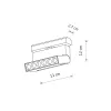Магнітний трековий світильник Nowodvorski 11312 UT-LVM Focus Out LED 1x6W 3000K 500Lm IP20 чорний