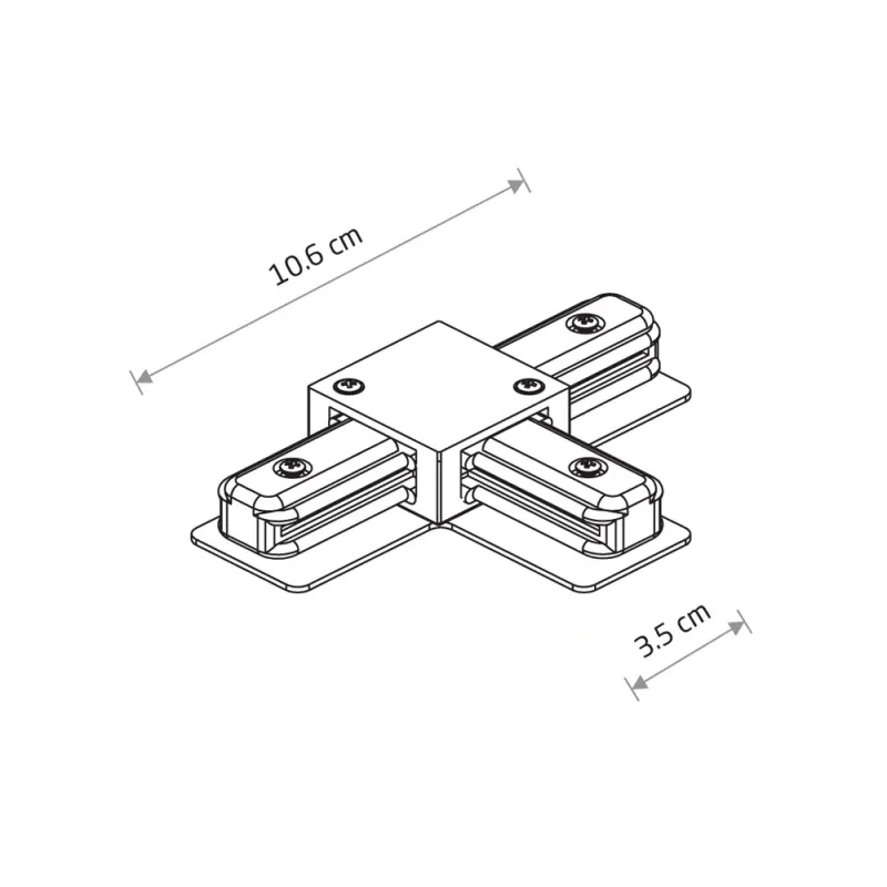 З'єднувач Nowodvorski 9186 Profile T-connector IP20 чорний