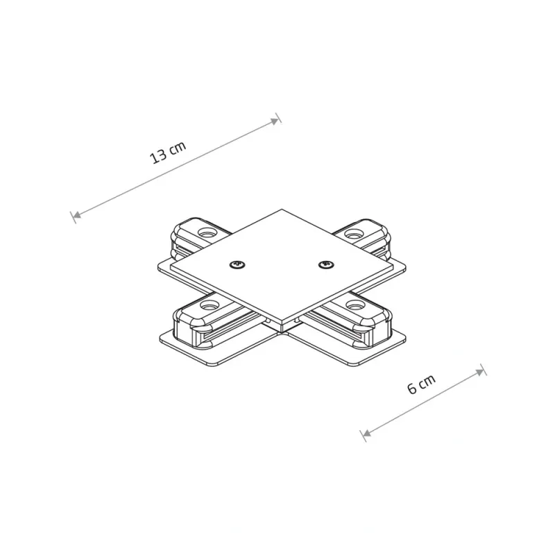 З'єднувач Nowodvorski 8837 Profile Recessed X-connector IP20 чорний