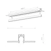 Магнітний шинопровід вбудований Nowodvorski 11731 NANO-LVM Recessed Track 2m IP20 чорний