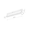 Магнітний трековий світильник Nowodvorski 10151 LVM Focus Out LED 1x15W 3000K 1300Lm IP20 чорний