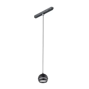 Магнітний трековий світильник Nowodvorski 10154 LVM Slot LED 1x5W 3000K 210Lm IP20 чорний