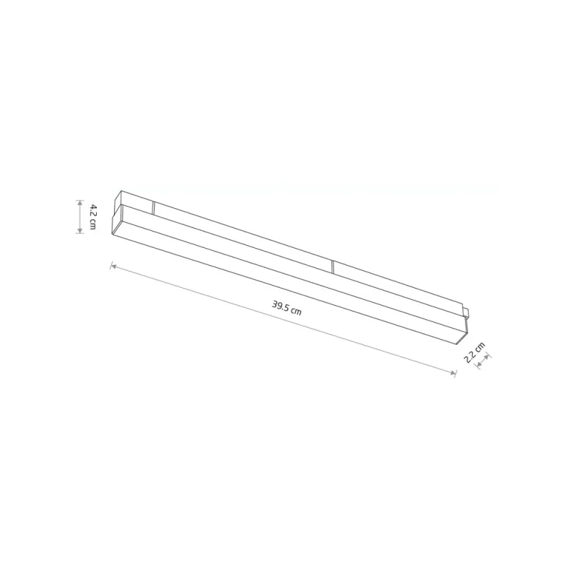 Магнітний трековий світильник Nowodvorski 11636 LVM Line LED 1x15W 3000K 700Lm IP20 білий