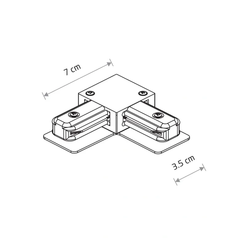 З'єднувач кутовий Nowodvorski 9455 Profile L-connector IP20 чорний