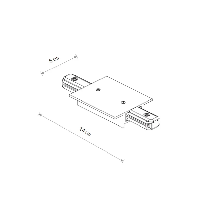 Ввід живлення Nowodvorski 10227 Profile Recessed Power Straight Connector IP20 білий