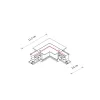 З'єднувач кутовий Nowodvorski 8231 CTLS Recessed Power L Connector Right IP20 чорний