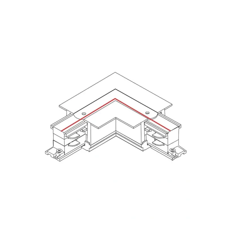 З'єднувач кутовий Nowodvorski 8231 CTLS Recessed Power L Connector Right IP20 чорний